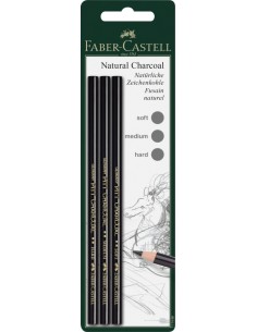 Söepliiats Faber-Castell Pitt 3tk/pk (soft, medium, hard)