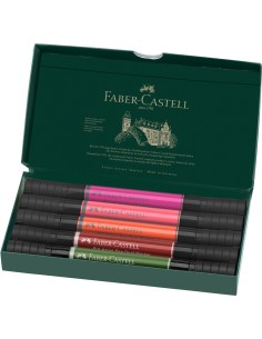 Pintsel-pliiats Faber-Castell Pitt Artist Pen kahepoolsed 5-värvi flowers 2