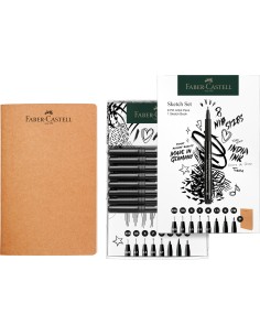 Set Pitt Artist Pen Fineliner+Sketchbook 2