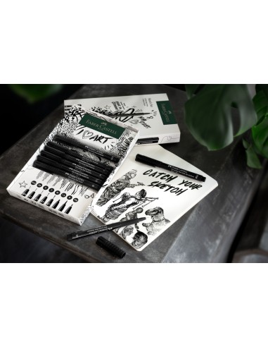 Set Pitt Artist Pen Fineliner+Sketchbook