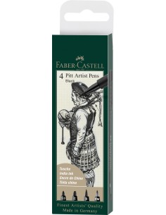 Pintsel-pliiats Faber-Castell Pitt Artist Pen 199 4tk/pk