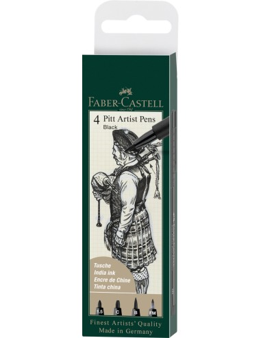 Pintsel-pliiats Faber-Castell Pitt Artist Pen 199 4tk/pk