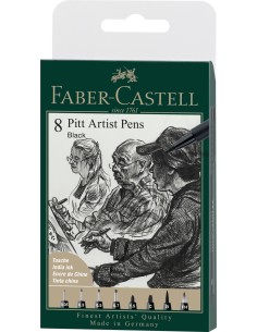 Pintsel-pliiats Faber-Castell Pitt Artist Pen 199 8tk/pk