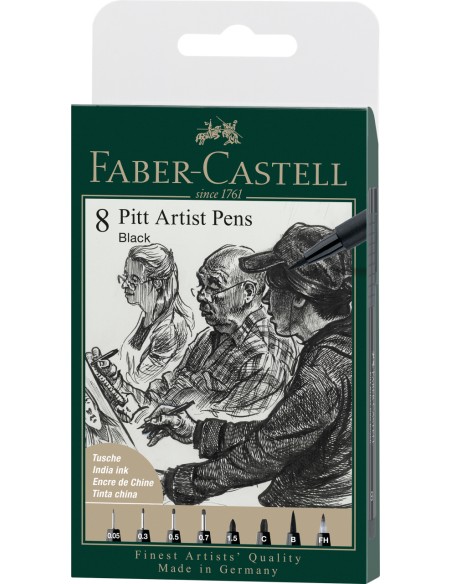Pintsel-pliiats Faber-Castell Pitt Artist Pen 199 8tk/pk