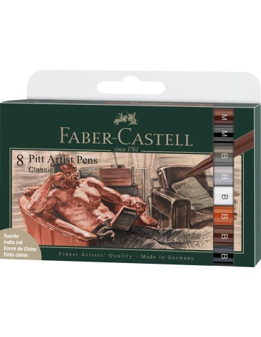India ink Pitt Artist Pen Classical 8ct