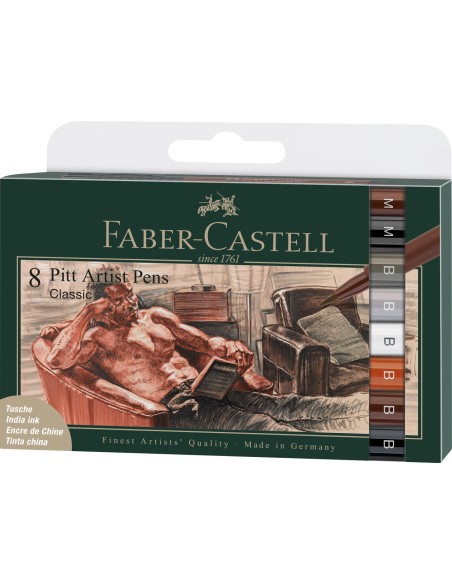 India ink Pitt Artist Pen Classical 8ct