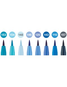 Pintsel-pliiats Faber-Castell Pitt Artist Pen sinised toonid 8-värvi 2