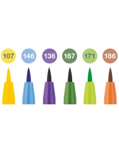 Pintsel-pliiats Faber-Castell Pitt Artist Pen suvi 6-värvi 2