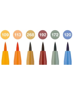Pintsel-pliiats Faber-Castell Pitt Artist Pen sügis 6-värvi 2