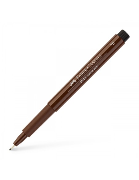 Faber-Castell Pitt Artist Pen fineliner F India ink pen, colour 175 dark sepia
