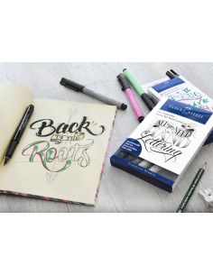 Pintsel-pliiats Faber-Castell Pitt Artist Pen Metallic kalligraafia 4-värvi