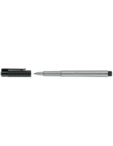 Pintsel-pliiats Faber-Castell Pitt Artist Pen hõbe
