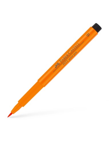 Pintsel-pliiats Faber-Castell Pitt Artist Pen oranz (orange glaze)