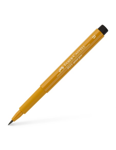 Pintsel-pliiats Faber-Castell Pitt Artist Pen tumekollane (green gold)