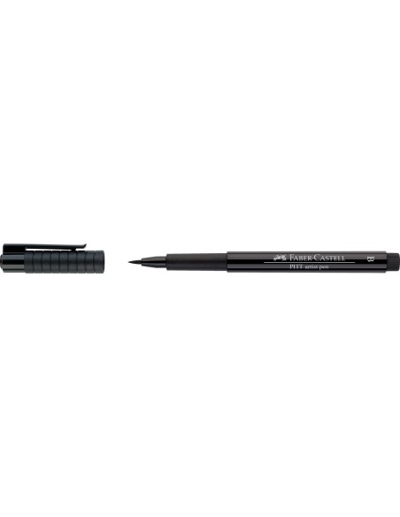 Pintsel-pliiats Faber-Castell Pitt Artist Pen B must