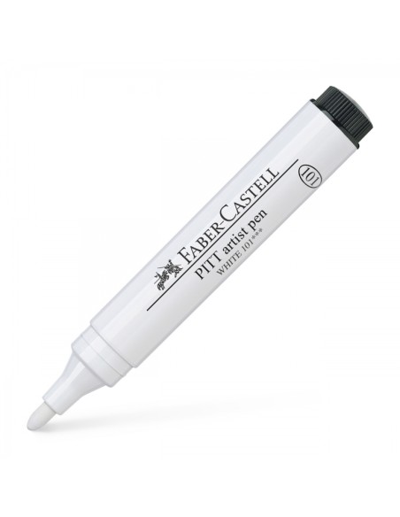 Faber-Castell Pitt Artist Pen bullet nib 2.5 India ink pen, colour 101 white