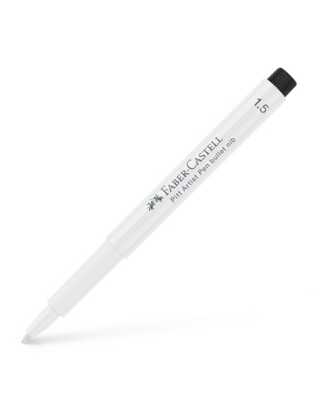Faber-Castell Pitt Artist Pen bullet nib 1.5 India ink pen, colour 101 white