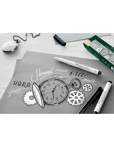 Faber-Castell Pitt Artist Pen bullet nib 1.5 India ink pen, colour 101 white