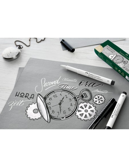 Faber-Castell Pitt Artist Pen bullet nib 1.5 India ink pen, colour 101 white