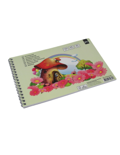 Drawing pad College A5/20 sheets, double loop spiral on the short side, 120g/m2