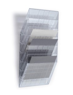 Infoalus Durable Flexiboxx 6-osa seinale, horisontaalne, läbipaistev
