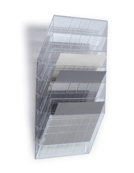 Infoalus Durable Flexiboxx 6-osa seinale, horisontaalne, läbipaistev