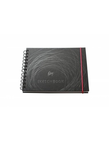Scetchpad KPF College A5/50 sheets, 160g/m2 black sheets double loop spiral on the short side