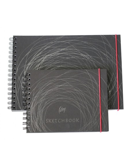 Visandiplokk (Sketchbook) College A4/200g 40L spiraaliga valged lehed