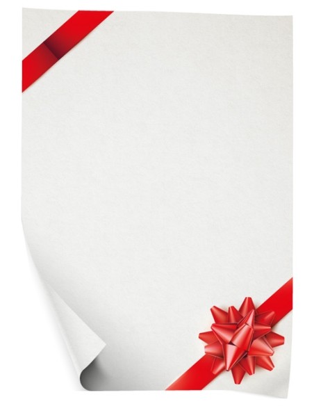 Diplomi põhjad College kartong A4/25, 170g/m2, punane rosett