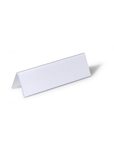 Place name holders Durable acrylic 61 x 210 mm (box of 25 pcs)