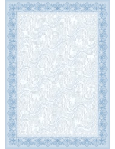 Diplomi põhjad College kartong A4/25, 170g/m2, sinine raam
