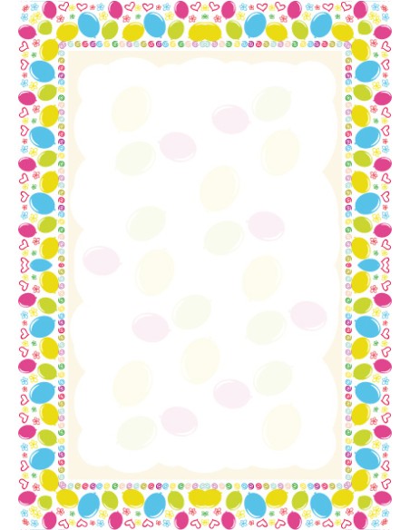 Certificate paper College Cardboard A5/25L 170g , Balloons