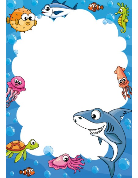 Certificate paper College Cardboard A5/25L 170g , Water world