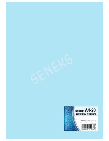 Kartong A4/20L 170g pastellsinine