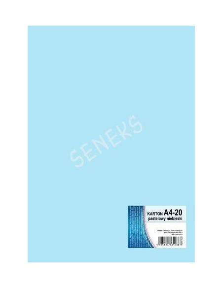 Kartong A4/20L 170g pastellsinine