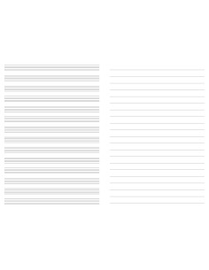 Noodivihik College A4/12L, noodi- ja tavajooned 2