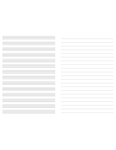 Music book College 210x297/12sh vert