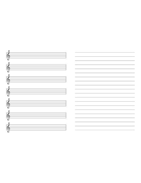 Music book College 165x205/12sh vert