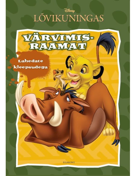 Lõvikuningas. Värvimisraamat