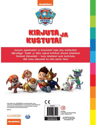 Paw Patrol. Kirjuta ja kustuta