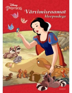 Disney Printsess. Värvimisraamat kleepsudega