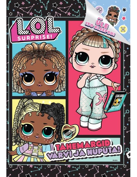 L.O.L Surprise. Tähemärgid. Värvi ja nuputa!