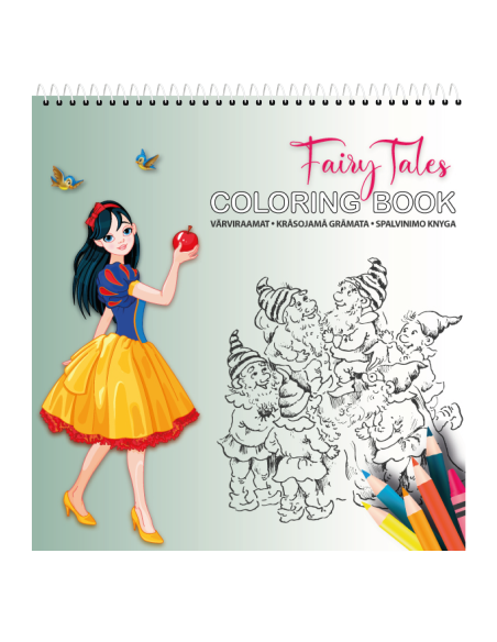 The creative colouring book KPF Fairy Tales 210x220/24 sheets, spiral on top