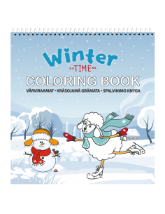 The creative colouring book KPF Winter Time 210x220/24 sheets, spiral on top