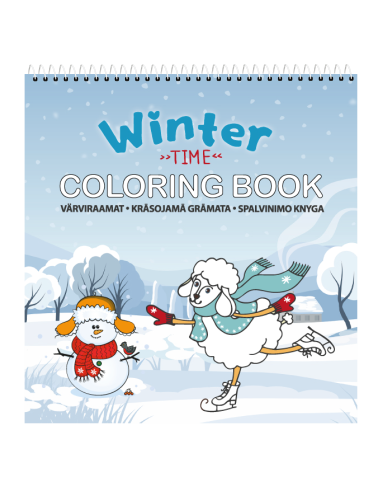 The creative colouring book KPF Winter Time 210x220/24 sheets, spiral on top