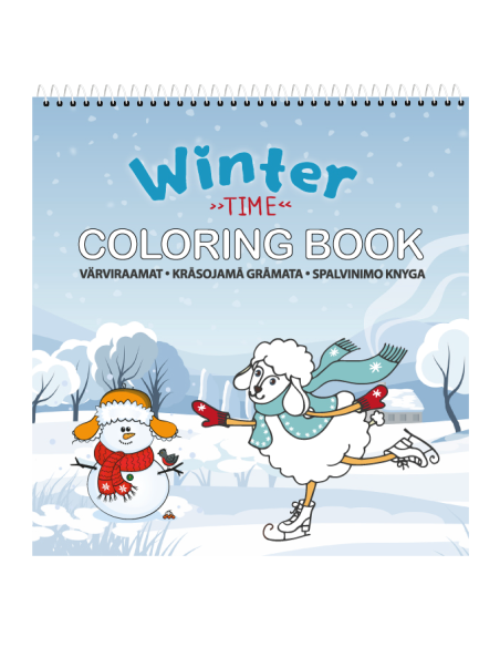 The creative colouring book KPF Winter Time 210x220/24 sheets, spiral on top