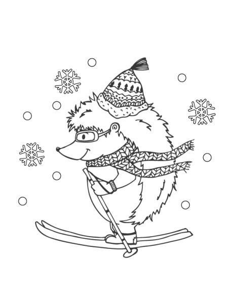 The creative colouring book KPF Winter Time 210x220/24 sheets, spiral on top