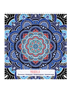 Värviraamat College Mandala 21x22cm 32L, spiraal lühemal küljel päises