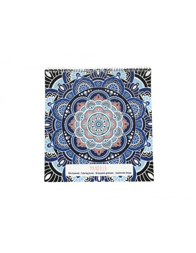 Värviraamat College Mandala 21x22cm 32L, spiraal lühemal küljel päises