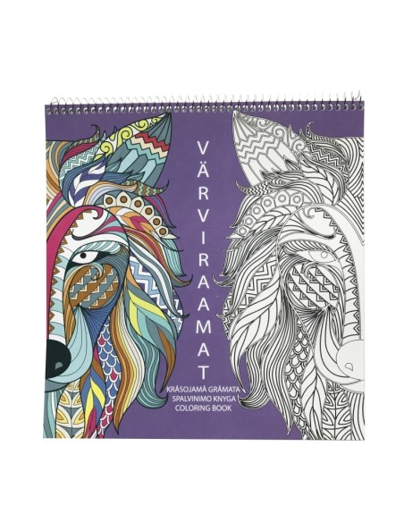 Värviraamat College Loomad 21x22cm 32L, spiraal lühemal küljel päises